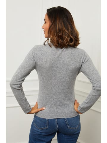 Soft Cashmere Kaschmir-Rollkragenpullover in Grau