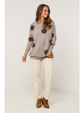 Soft Cashmere Sweter w kolorze szarobrązowym