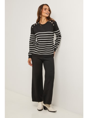 Soft Cashmere Sweter w kolorze czarno-białym