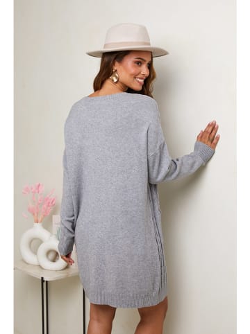 Soft Cashmere Strickkleid in Grau