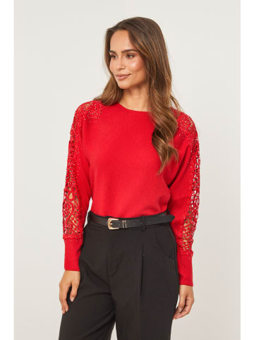 Soft Cashmere Pullover in Rot