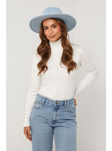 Soft Cashmere Rollkragenpullover in Weiß