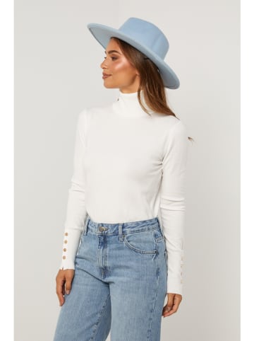 Soft Cashmere Rollkragenpullover in Weiß