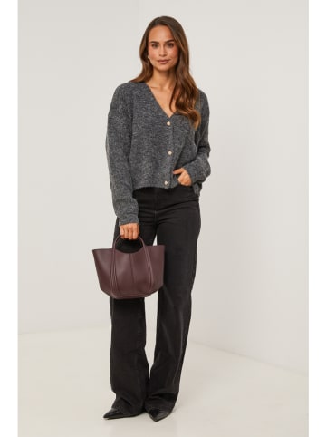 Soft Cashmere Kardigan w kolorze ciemnoszarym