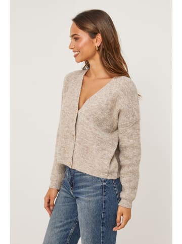 Soft Cashmere Kardigan w kolorze szarobrązowym