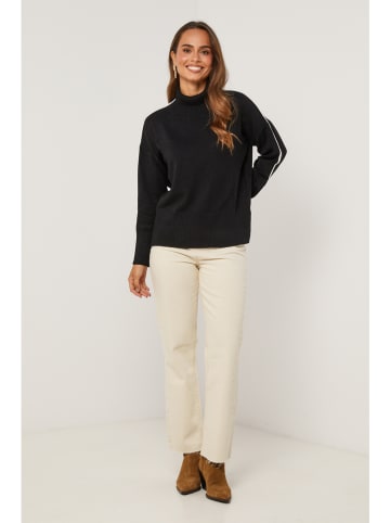 Soft Cashmere Rollkragenpullover in Schwarz