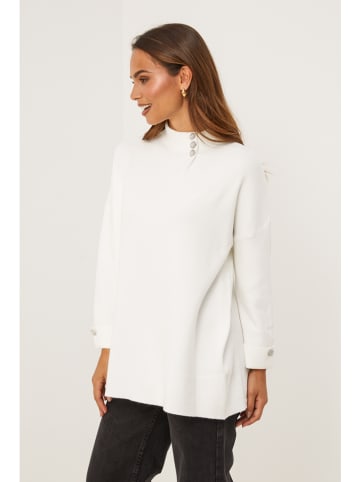 Soft Cashmere Pullover in Weiß