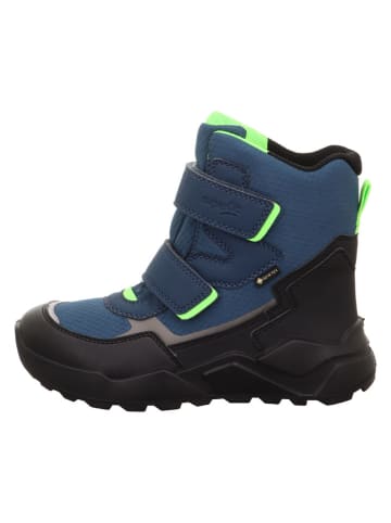 superfit Leder-Winterboots "Rocket" in Dunkelblau