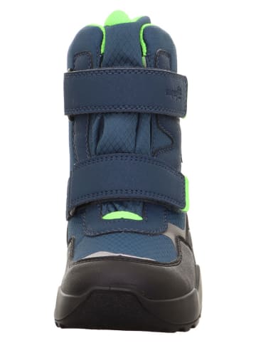 superfit Leder-Winterboots "Rocket" in Dunkelblau