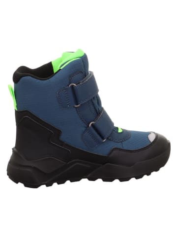 superfit Leder-Winterboots "Rocket" in Dunkelblau
