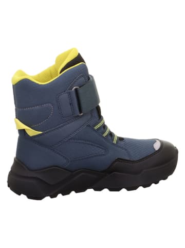 superfit Leder-Winterboots "Rocket" in Dunkelblau
