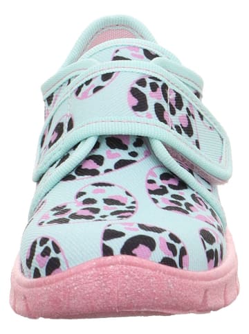 superfit Hausschuhe "Bobby" in Hellblau/ Rosa