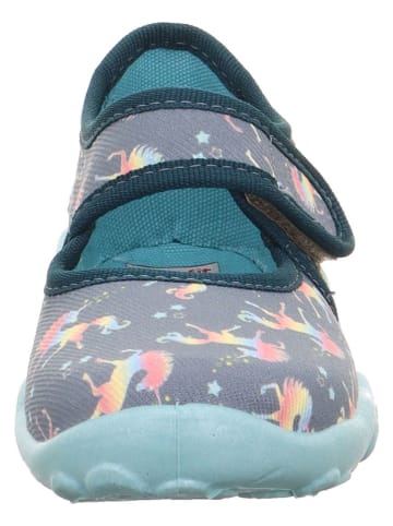 superfit Hausschuhe "Bonny" in Grau/ Hellblau