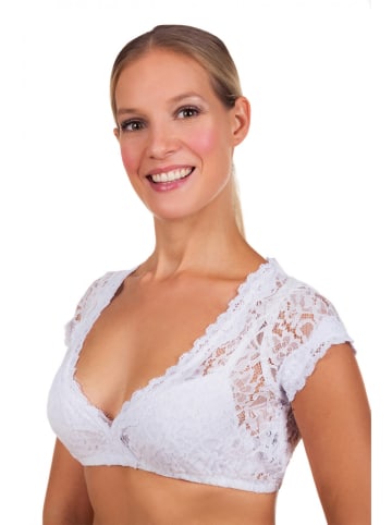 Edelnice Dirndlbluse  in Weiß