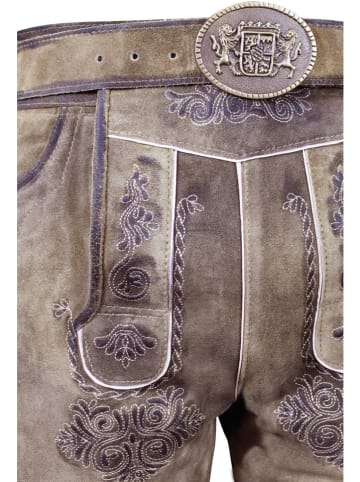 Edelnice Lederhose "Valentin" in Hellbraun