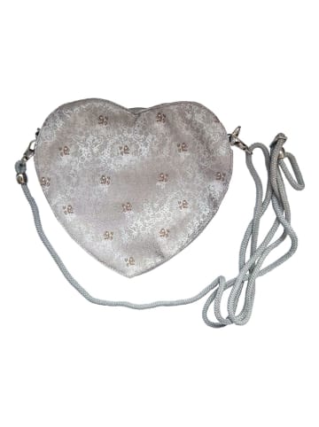 Edelnice Dirndltasche "Aurelie" in Silber - (B)16 x (H)17 x (T)3 cm