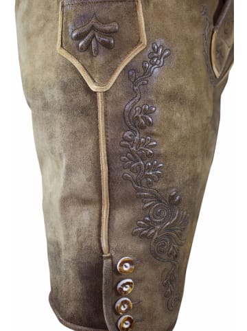 Edelnice Lederhose "Erwin" in Braun