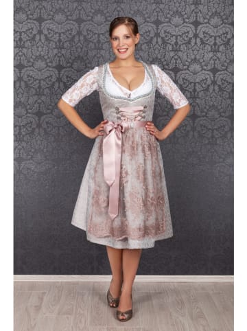 Edelnice Dirndl "Aurelie" in Altrosa/ Grau