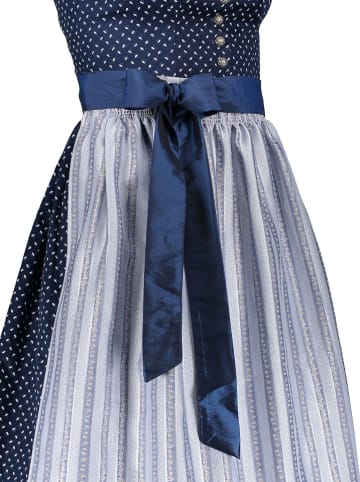Turi Landhaus Dirndl in Dunkelblau/ Hellblau