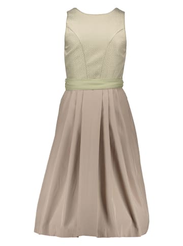 Turi Landhaus Dirndl in Beige/ Hellgrün