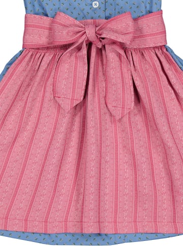 Turi Landhaus Dirndl in Hellblau/ Pink