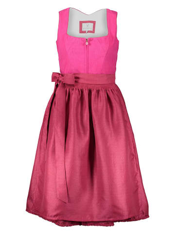 Alpenfee Dirndl ''Milly'' in Pink/ Rot