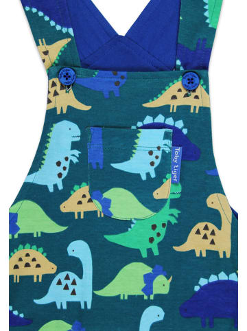 Toby Tiger Latzhose in Blau/ Grün