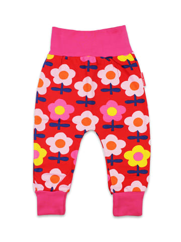 Toby Tiger Sweathose in Rot/ Bunt