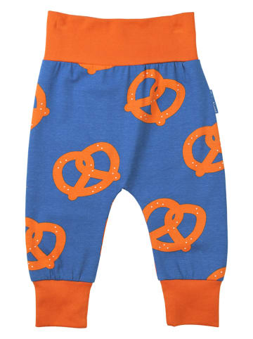 Toby Tiger Sweathose in Blau/ Orange