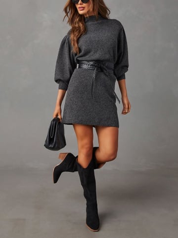 LA Angels Sukienka dzianinowa w kolorze antracytowym