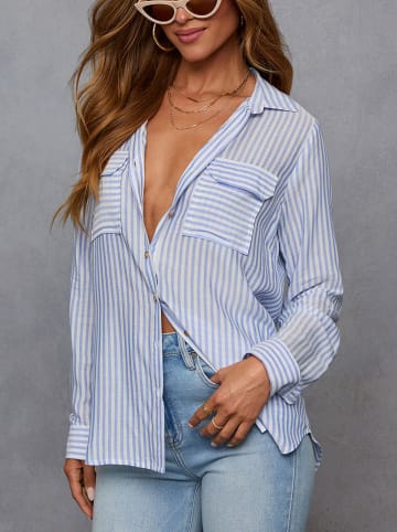 LA Angels Blouse lichtblauw/wit