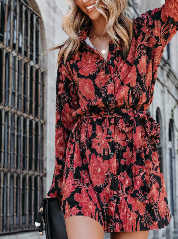 LA Angels Kleid in Rot/ Schwarz