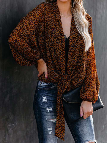 LA Angels Blouse lichtbruin/zwart