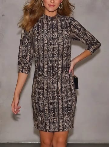 LA Angels Sukienka w kolorze beżowo-czarnym