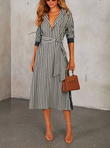 LA Angels Sukienka w kolorze antracytowo-białym