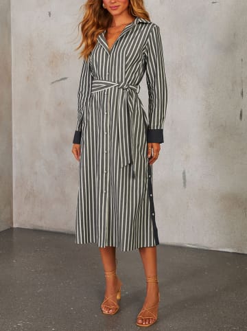 LA Angels Sukienka w kolorze antracytowo-białym