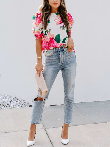 LA Angels Blouse wit/roze