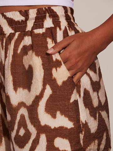 LA Angels Shorts in Braun/ Creme