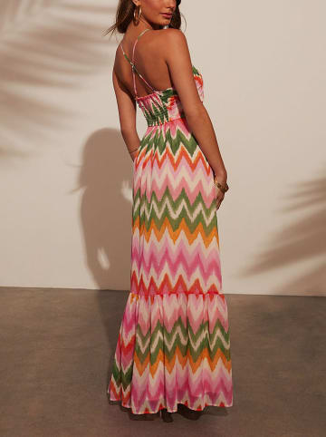 LA Angels Sukienka w kolorze zielono-pomarańczowo-jasnoróżowym