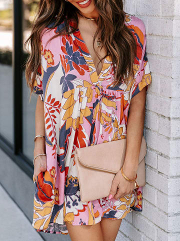 LA Angels Jurk roze/donkerblauw