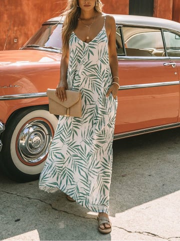 LA Angels Kleid in Creme/ Grün