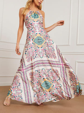 LA Angels Sukienka w kolorze biało-zielono-różowym