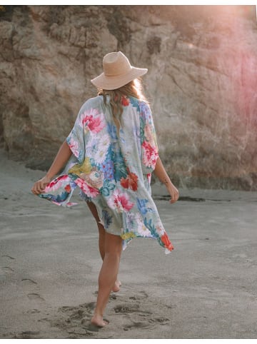 LA Angels Kimono w kolorze miętowo-jasnoróżowym