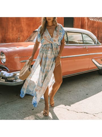 LA Angels Kleid in Beige/ Hellblau