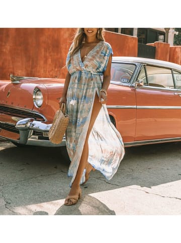 LA Angels Sukienka w kolorze beżowo-błękitnym