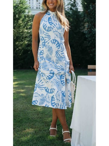 LA Angels Kleid in Creme/Blau