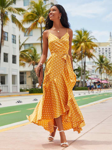 LA Angels Sukienka w kolorze musztardowym