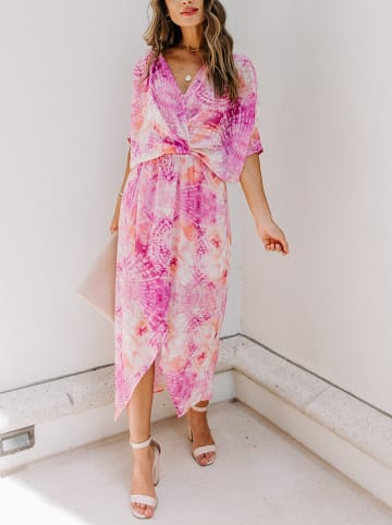 LA Angels Sukienka w kolorze kremowo-różowym