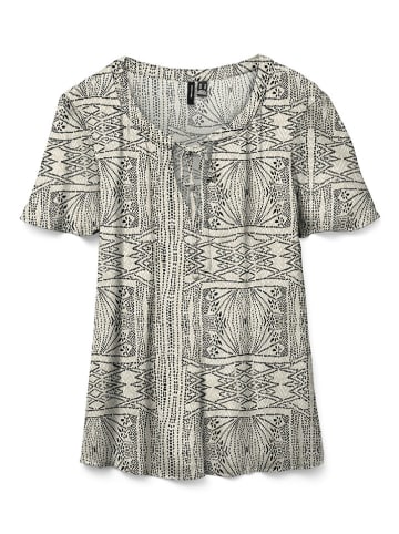 Vero Moda Bluse in Creme/ Schwarz