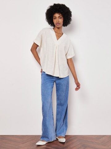 Apricot Bluse in Weiß